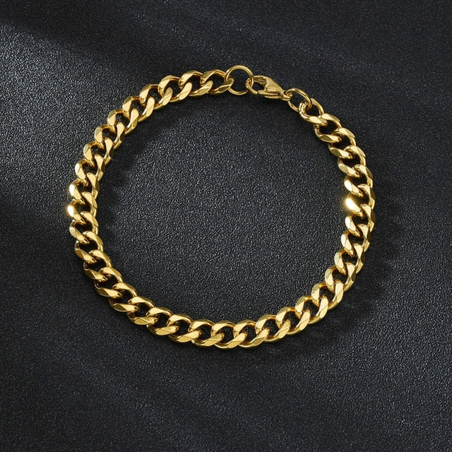 18k Gold Cuban Link Bracelet