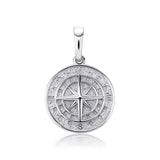 925 Compass Pendant Necklace