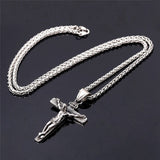 Sterling Silver Crucifier Pendant Chain