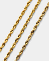 2mm 18K Gold Rope Chain