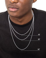 2mm Sterling Silver Rope Chain