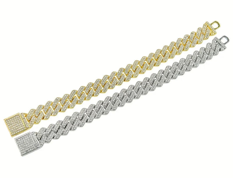 ICED OUT MICRO PAVED CUBAN LINK BRACELET