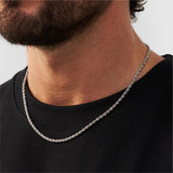 4mm Sterling Silver Rope Chain