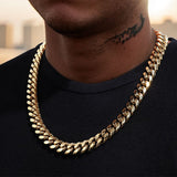 12mm 18K Gold Cuban Link Chain