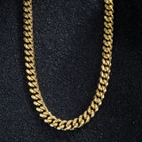 9mm 18K Gold Cuban Link Chain