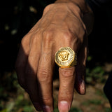 18K Gold Medusa Royal Ring
