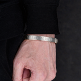 Sterling Silver Roman Numeral Bangle Bracelet