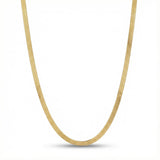 3mm 18k Gold Herringbone Chain