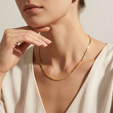 1.5mm 18k Gold Snake Chain