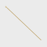 3mm 18k Gold Cuban Link Bracelet