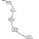 Sterling Silver Van Clover Bracelet