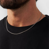 2mm Sterling Silver Cuban Link Chain