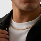 2mm 18K Gold Rope Chain