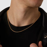 3mm 18k Gold Box Chain