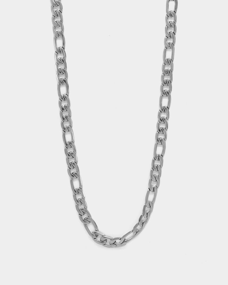 Sterling Silver Figaro Chain Set