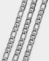 Sterling Silver Figaro Chain Set