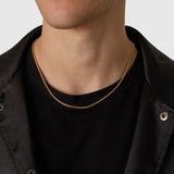 3mm 18k Gold Box Chain