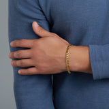5mm 18k Gold Cuban Link Bracelet
