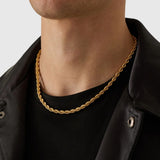 5mm 18K Gold Rope Chain