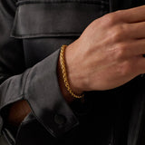5mm 18K Gold Wheat Bracelet