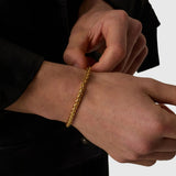 5mm 18K Gold Wheat Bracelet
