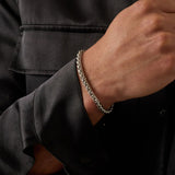 5mm Sterling Silver Wheat Bracelet