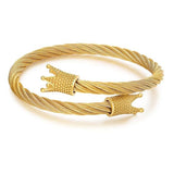 18k Gold Crown Rope Bracelet