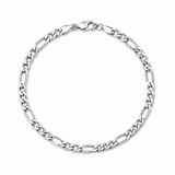 3mm Sterling Silver Figaro Bracelet