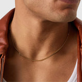 2mm 18k Gold Cuban Link Chain
