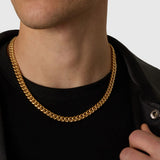 8mm 18K Gold Cuban Link Chain