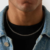 3mm Sterling Silver Cuban Link Chain