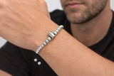 Sterling Silver Crown Bead Bracelet
