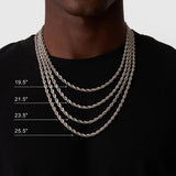 5mm Sterling Silver Rope Chain