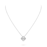 Sterling Silver Van Clover Pendant Necklace