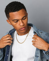 5mm 18K Gold Cuban Link Chain