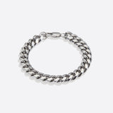 8mm Sterling Silver Cuban Link Bracelet