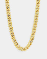 9mm 18K Gold Cuban Link Chain