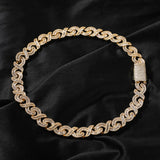 Diamond Baguette 18k Gold Prong Cuban Link