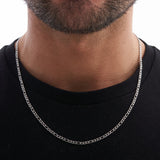 3mm Sterling Silver Figaro Chain
