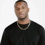 5mm 18k Gold Herringbone Chain