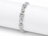 Sterling Silver Moissanite Diamond Lupin Women's Bracelet
