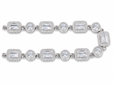 Sterling Silver Moissanite Diamond Lupin Women's Bracelet