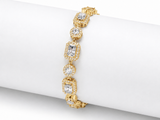 18K Gold Moissanite Diamond Lupin Bracelet