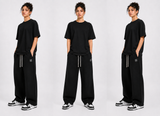 305GSM Blank Heavy Weight Oversized Black TEE
