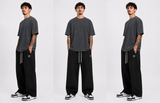 305GSM Blank Heavy Weight Oversized Carbon Grey TEE