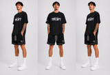 Baller Embroidered Cotton Shorts