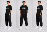 Black Cargo Tech Pants