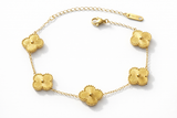 18k Gold Van Clover Bracelet