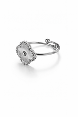 Sterling Silver Clover Ring