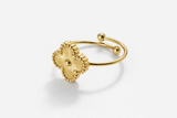 18k Gold Clover Ring